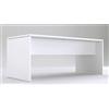 TIME Scrivania per Ufficio o casa Bianca | Larghezza 180 cm | profondità 80 | Altezza 74 cm