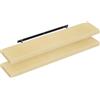 WOLTU Mensola da Muro Rettangolare Scaffale Libreria a Parete Decorazione per Cameretta Ufficio Porta CD/Dvd in Legno Rovere giallo 110cm, Set di 2, RG9316kei-2