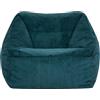 icon Natalia Pouf Poltrona, Verde Acqua, Velluto a Coste, Grande Pouf Sacco con Riempimento Incluso, Comoda Poltrona, Poltrona Sacco, Camera da Letto, Soggiorno, Mobili Soggiorno