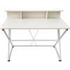 VDD Scrivania tavolo computer portatile Tough - stile industriale moderno - 110 cm di larghezza - bianco