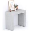 Mobili Fiver, Consolle Ingresso Evolution 90x40, Grigio Cemento, Made in Italy