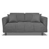 Nuvole di Sonno - Divano Letto Levis trasformabile in Letto con Materasso Comfort, Design Moderno Salvaspazio, Rivestimento Sfoderabile, 2 Cuscini in Omaggio, Made in Italy (Fango)