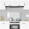 Genérico Paraschizzi per Cucina Trasparente 90x50 cm in Vetro Temperato,Trasparente,7.5kg,249473