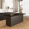 VE.CA.s.r.l. VE.CA - Isola Cucina Erika con Piano Lavoro 120x170x85 cm, Made in Italy - Mobile Cucina Moderno, Credenza con 3 Ante - Ideale come Tavolo da Pranzo - Wenge