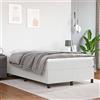 MOBCANT Giroletto,Letto per Anziani Decorazione della camera da letto Letti Basi a doghe utilizzabile per Dormitorio Albergo Camera degli ospiti Camera da letto Bianco 120x200 cm in Similpelle