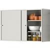 PEBFHSQW pensile Mobiletto Da Cucina A Parete In Acciaio Inox Con Ante Scorrevoli - Organizer, Mobiletto Portaoggetti Per Il Bagno Per Spezie, Stoviglie E Utensili. Facile Da Pulire(70 * 50 * 25cm)