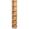 ChiicCluttr Libreria girevole per cameretta dei bambini, in legno, a 6 ripiani, girevole a 360 gradi, per camera da letto, soggiorno, organizer, diametro 46 cm