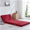 YURRO Materasso singolo pieghevole in schiuma,Materasso pieghevole lungo 200cm,Letto Futon Floor,Materasso ospite pieghevole portatile,Fondo antiscivolo con rivestimento rimovibile