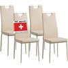 Albatros 2912 Salerno Set di 4 sedie da Pranzo, Beige