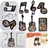 DeryArcle 2pcs Stampo in Resina Strumento Musicale,Stampi Silicone Portachiavi Nota di Musica,Ciondolo Stampo Resina Epossidica Resin Keychain Mold per Fai da Te Gioielli Collana Ciondoli Artigianato