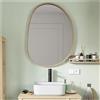 MOB-IN Specchio ciottoli rovere 60 x 80 cm Malo