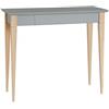RAGABA Mimo Scrivania Grande con Cassetto - Scrivania in Legno - Facile da Montare - Larghezza 105 cm - Certificata FSC | Grigio Calcestruzzo