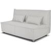 Nuvole di Sonno - Divano Letto Levante 2 Posti con Materasso Piazza e mezza 120x190, Prontoletto con Rete Elettrosaldata Richiudibile, Rivestimento Sfoderabile, 2 Cuscini in Omaggio, Made in Italy
