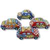 SICILIA BEDDA CAPACI Cinquecento Veicolo in Ceramica di Caltagirone, Decoro carretto Siciliano - L 16 cm ca. (1Unità)