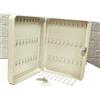 HD BRICO Cassetta Portachiavi Armadietto per Chiavi con 54 Gancetti, bergie 30 x 24 x 6 cm, bergie