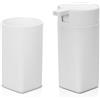 Inbagno Set Accessori Bagno 2 Pezzi Colore Bianco, Dispenser e portaspazzolini, in plastica, Linea Tender
