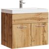 Badplaats B.V. Mobile da Bagno Montreal 01 60cm Rovere - Armadio mobiletto lavabo Mobili Armadietto