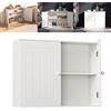 AUTOFU Armadietto portaoggetti da parete, armadio da cucina e bagno, piccolo spazio dispensa organizer da parete, armadio da parete in legno, armadio da parete in legno, mensola e scomparto