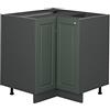 Vicco Mobile ad angolo cucina Fame-Line, Verde-oro country, 80.5 cm