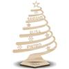 Lol t-shirt Albero in Legno Buon Natale Personalizzato con Nomi - Idea Regalo Natale