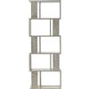 Rebecca Mobili Scaffale Moderno, Libreria Legno Mdf, 5 Ripiani, Grigio Effetto Cemento, Design Contemporaneo, Per Sala Cameretta - Misure: 169 x 60 x 24 cm (HxLxP) - Art. RE6661