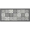 CapitanCasa Tappeto Antiscivolo da Cucina Disegno Maiolica By Suardi 55x240 Grigio