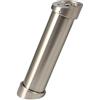 Gedotec Liedeco - Console da bar in acciaio INOX, forma dritta, rotonda, altezza 170 mm, effetto acciaio INOX massiccio, made in Germany, 1 pezzo