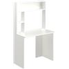 Vicco Scrivania con ripiani Albano, Bianco, 90 x 51.6 cm, con ripiani aperti e chiusi per la conservazione
