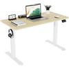 TRIUMPHKEY Scrivania Regolabile in Altezza 120 x 60cm,Elettrica Regolabile Scrivania,Tavolo da Computer,con Funzione di Memoria,Standing Desk 71-119 cm?Beige?