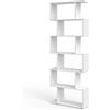 Vicco Divisorio per ambienti Levio, Bianco, 70 x 192.2 cm, per una suddivisione flessibile degli spazi in forma a Z, posizionabile su entrambi i lati