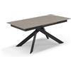 REDÒKASA Tavolo allungabile da pranzo 170x90 fino a 220 CM modello ANTARES per sala da pranzo, cucina e soggiorno, design moderno con top in grès ceramico (Top Grès Pietra Grigia)