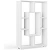 Vicco Scaffale Domus, Bianco, 60.2 x 90 cm 7 scomparti, utilizzabile per una suddivisione flessibile degli spazi e per la conservazione