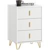 SoBuy Comodino con 3 cassetti, altezza 63 cm, 40x40x63 cm Camera