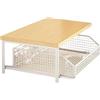 Generico Scaffale da Cucina - Portaoggetti in Posizione Verticale a Due Livelli - Organizzatore di Ripiani Culinari - per Dispensa Bagno Garage Doccia Casa Appartamento Lavanderia e Cucina