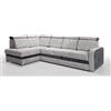 Robin Inspire Glen Divano angolare con funzione di letto cassetto per Biancheria grigioe grigio scuro angolo a sinistra 304 x 180 x 95