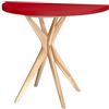 RAGABA JUBI Tavolo semicircolare allungabile, 100 cm, rosso puro