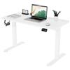 TRIUMPHKEY Scrivania Regolabile in Altezza 120 x 60cm,Elettrica Regolabile Scrivania,Tavolo da Computer,con Funzione di Memoria,Standing Desk 71-119 cm?Bianco?