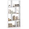 GIANTEX Libreria a 8 scomparti, divisorio per stanze, 60 x 20 x 120 cm, mensola in legno con 2 dispositivi di protezione antiribaltamento, mensola cubo per salotto e cameretta dei bambini