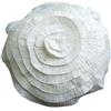 The HomeCentric Avorio 50-cm Seta D'Arte Schiacciata Rotondo Federa x Divano, Seta Rotondo Federa Per Cuscino, Rotondo Fodera Per Cuscino Divano - Vintage Ruffles