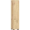 AKORD | Mobile Alto da Bagno FIN 2D | 30x140x30 cm, peso 25 kg | 2 Ante | Moderna Mobiletto | Armadio a muro | Armadietto chiuso in piedi | Adatto Anche come Pensile | Quercia Artisan