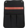 Buyter Borsa per braccioli, organizer per sedie a sdraio, tasche laterali per sedie da spiaggia, con 1 grande tasca, 3 piccole tasche, per divano reclinabile (Nero)
