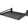 Tyvotrend Supporto per forno a microonde, supporto a parete, per forno a microonde, da cucina, nero, 50 x 39,5 x 15 cm