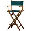 ZStyle Sedia Regista Sgabello Pieghevole Leggera Portatile Director Make Up Hotel Ristorante Casa Veranda Bar Trucco Legno Di Faggio Tessuto Alta Truccatrice (Fusto noce - Tela verde)