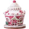DIioee LED Christmas Gingerbread House House Gingerbread Decor Tabletop Christmas Holiday Decorative,B