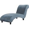 Generico Velluto Copri Chaise, Fodera per Chaise Longue Elasticizzata in Velluto per Interni, Senza Braccia Copri Protettiva per Chaise Longue Protezione per mobili Lettino per Soggiorno (Color :