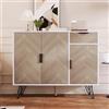 BENMWS Armadio moderno e versatile, con cassetto e ripiani regolabili in altezza, 70 x 90 cm (bianco)
