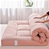 LSFYYDS Materasso futon giapponese, materasso pieghevole, materasso tatami, portatile, facile da riporre, (Rosa, 120 x 200 cm)