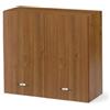 Linea Azzurra Pensile Cucina Sospeso 80 con 2 Ante e 2 Ripiani Mobile in Legno Made in Italy H72xL80xP32 cm cm Facile da Montare (Noce Antico)