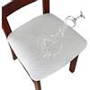 LANSHENG Coprisedie, 1/2/4/6 Pezzi Impermeabile Coprisedili per Sedie da Pranzo Elasticizzato,Coprisedie Senza Schienale (Bianca,2 PCS)