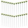MUSISALY 50 Set Steli di Rose Artificiali Sepali e Calici Finti Base Spessa per Fiori Finti Accessori per Composizioni Floreali Fai da Te Decorazioni per Matrimoni e Feste